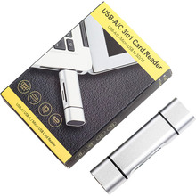 Картридер XOKO AC-440 Type-C USB, MicroUSB/SD Card Reader (XK-AС-440)