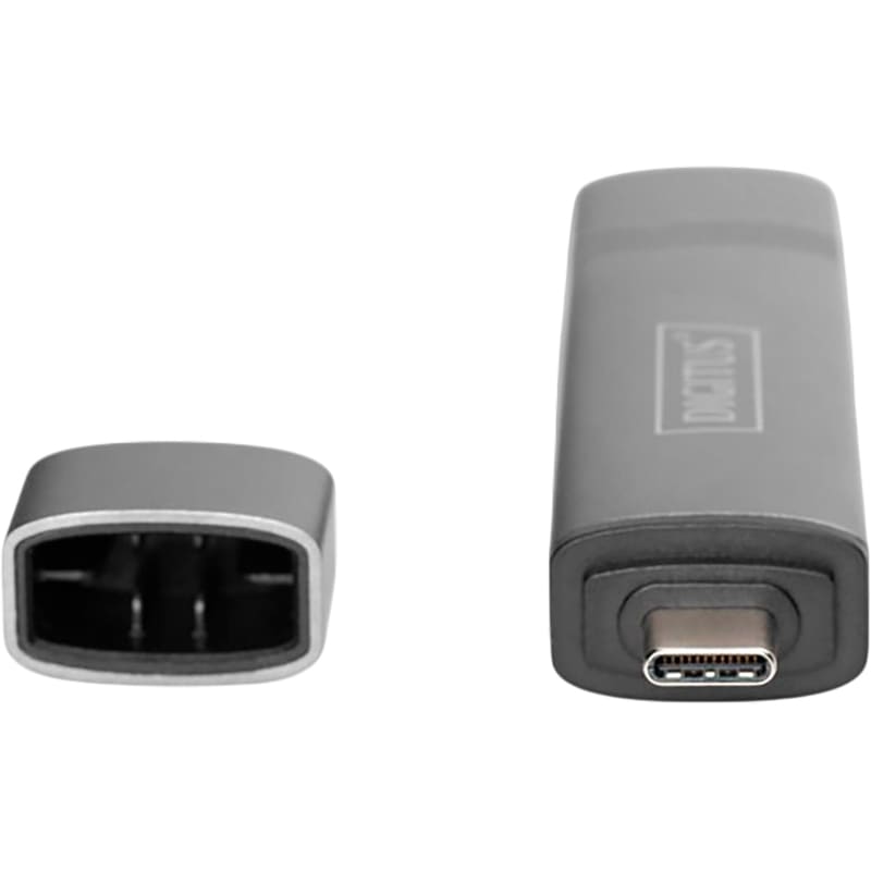 Внешний вид Кардридер DIGITUS USB-C/USB 3.0 SD/MicroSD (DA-70886)