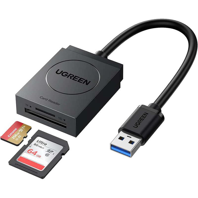 Картридер UGREEN USB 3.0 SD/TF Card CR127 (20250)