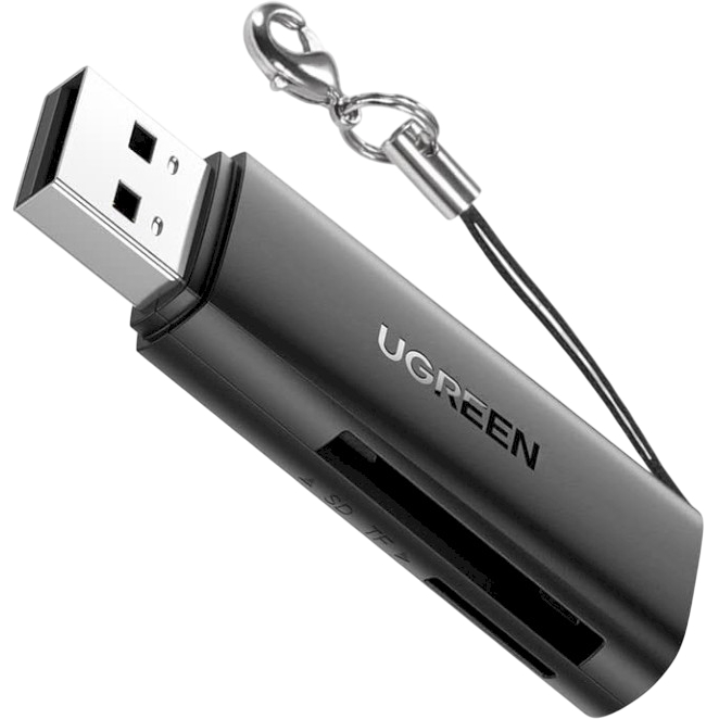 Картридер UGREEN CM264 USB 3.0 Type-А - SD карт 2 слоти 5 Гбіт (60722)