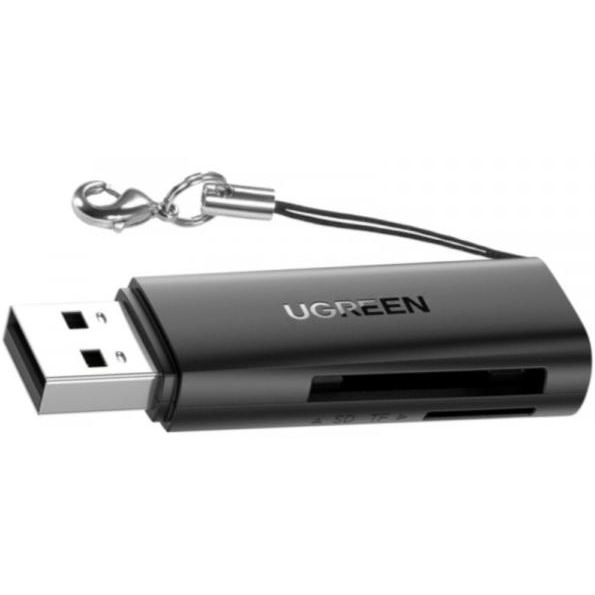 Картридер UGREEN CM264 USB 3.0 Type-А - SD карт 2 слоти 5 Гбіт (60722) Типи карт пам'яті Micro-SD