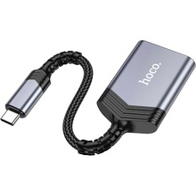 Картридер HOCO UA25 2 in 1 Type-C Metal Gray (6942007608862)