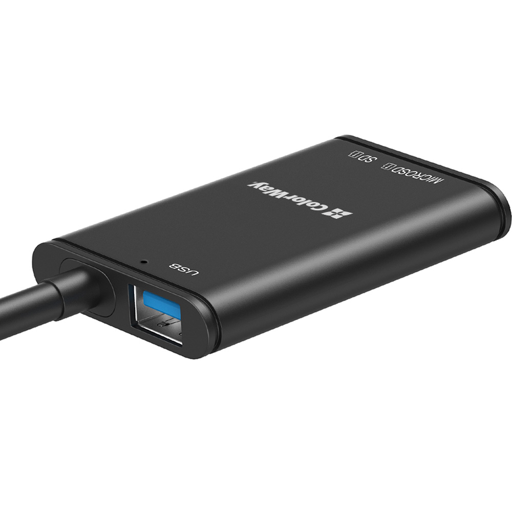 Картридер COLORWAY USB-C - USB 3.0/SD/MicroSD Black (CW-CR-02) Типы карт памяти SD (Secure Digital)