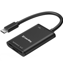 Картридер COLORWAY USB-C - USB 3.0/SD/MicroSD Black (CW-CR-02)