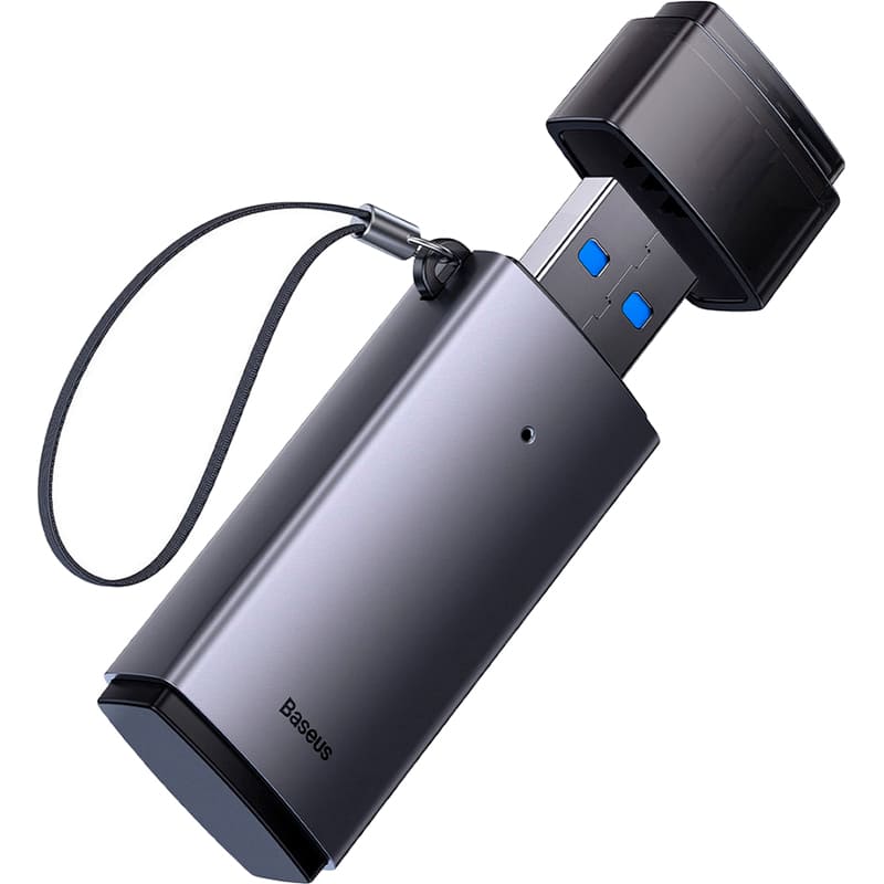 Картридер BASEUS Lite Series Grey (WKQX060013) Поддержка USB 3.0