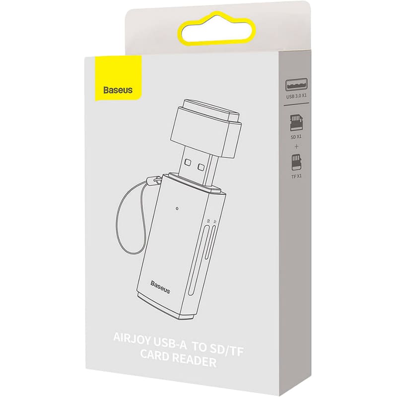 Изображение Картридер BASEUS Lite Series Grey (WKQX060013)