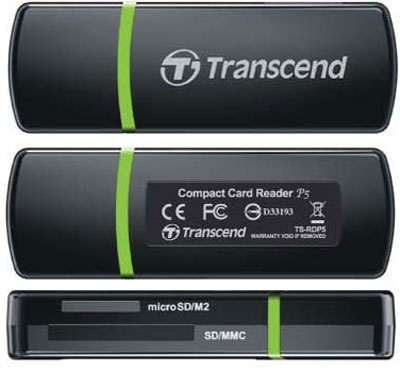 Кардридер TRANSCEND TS-RDP5 Типы карт памяти SD (Secure Digital)