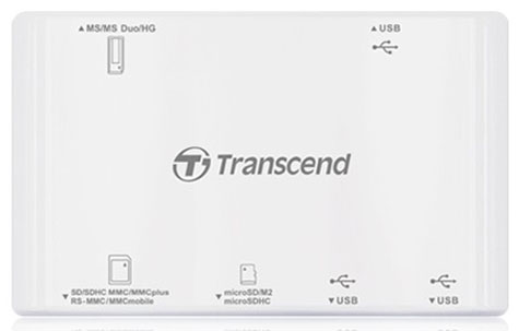 Кардридер TRANSCEND All-in-1 TS-RDP7W White