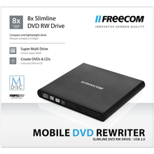 Оптичний привід FREECOM SLIMLINE 8X DVD RW DRIVE USB2.0 (56348)