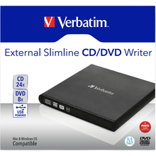 Оптичний привід VERBATIM SLIMLINE 8X DVD RW DRIVE USB2.0 (98938)