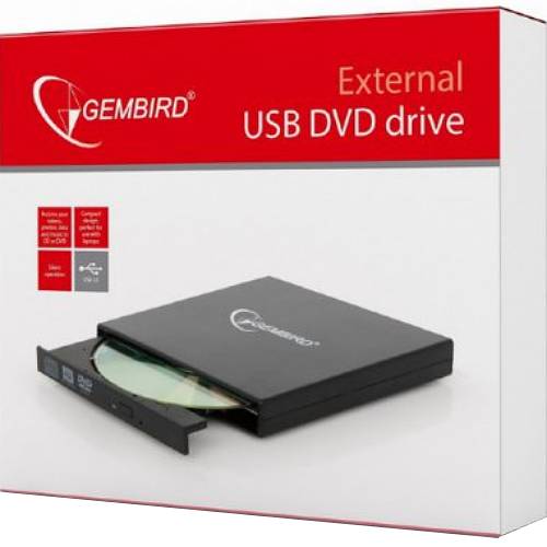 Оптический привод GEMBIRD DVD-USB-02 Интерфейс подключения USB 2.0