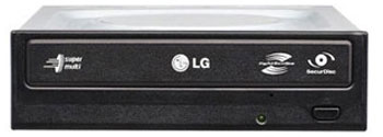 Оптический привод LG GH22_LP20 PATA Light Scribe Black Bulk