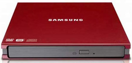 DVD-RW SAMSUNG SE-S084C/TSRS Slim Red USB 2.0 Retail