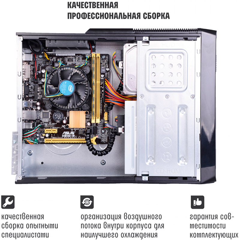 Компьютер ARTLINE Business B22 (B22v01) Количество ядер 4