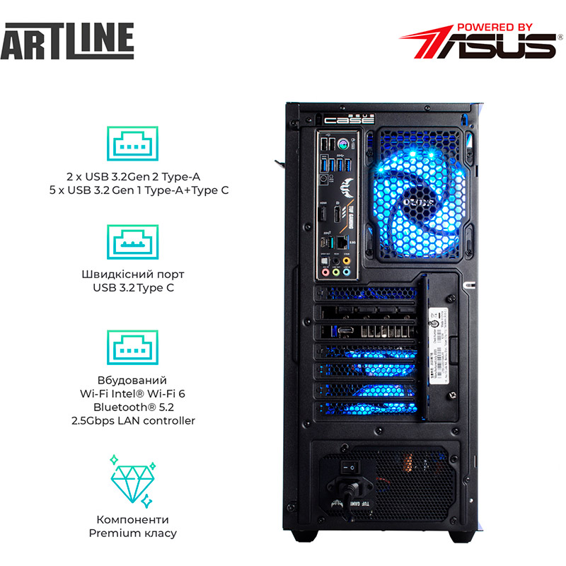 Зовнішній вигляд Комп'ютер ARTLINE Gaming TUF (TUFv49Win)