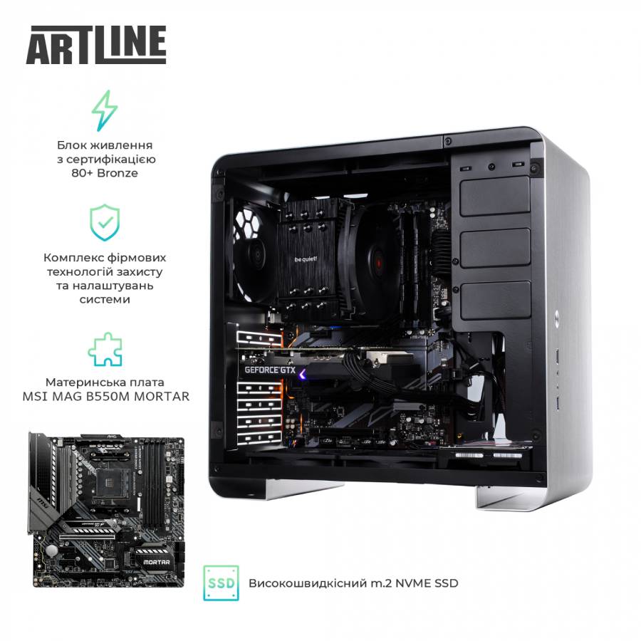 Компьютер ARTLINE WorkStation W95 (W95v22) Чипсет B550M 