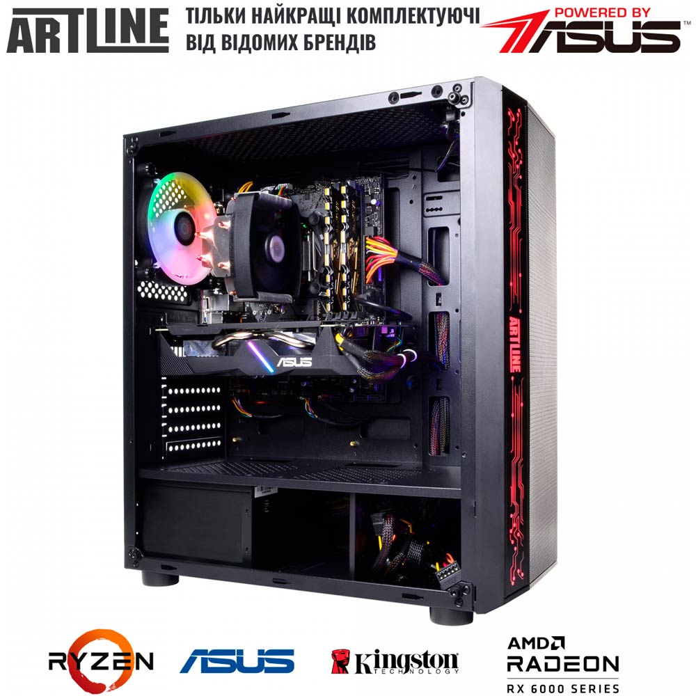 Компьютер ARTLINE Gaming X48 (X48v37) Чипсет AMD B450