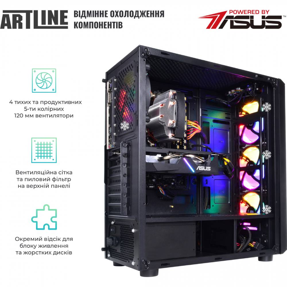 Зовнішній вигляд Комп'ютер ARTLINE Gaming X36 (X36v17)