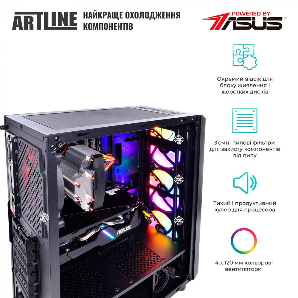 Комп'ютер ARTLINE Gaming X48 (X48v41) Модель процесора 5600X