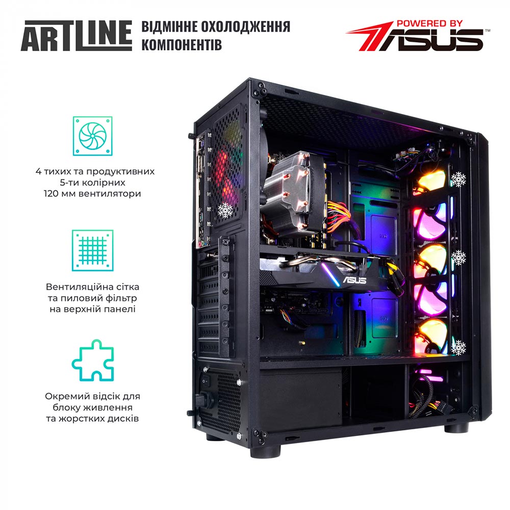 Комп'ютер ARTLINE Gaming X48 (X48v41) Чіпсет B450M-K