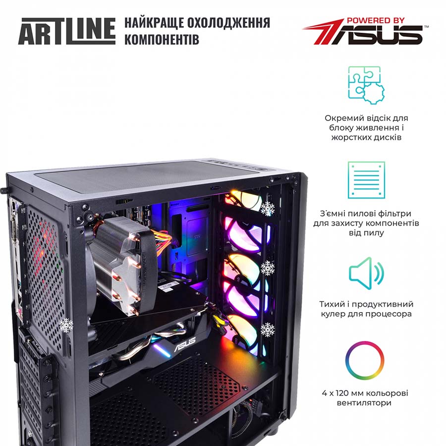 Комп'ютер ARTLINE Gaming X38 (X38v29Win) Клас геймерський