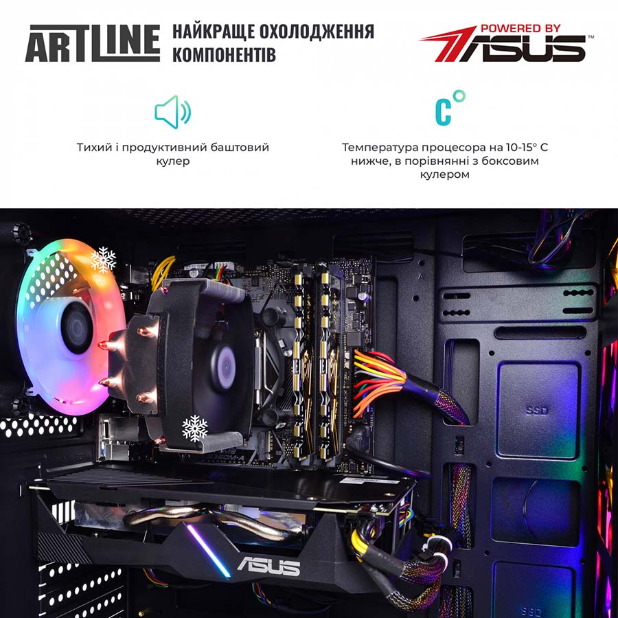 Комп'ютер ARTLINE Gaming X38 (X38v29Win) Модель процесора 12400F