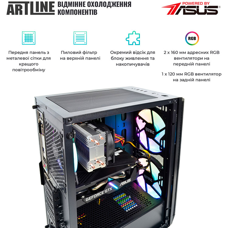 Комп'ютер ARTLINE Gaming X65v37Win Модель процесора 7600X