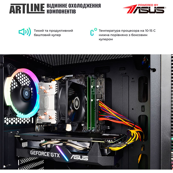 Комп'ютер ARTLINE Gaming X35v47 Чіпсет PRIME H610M-K D4