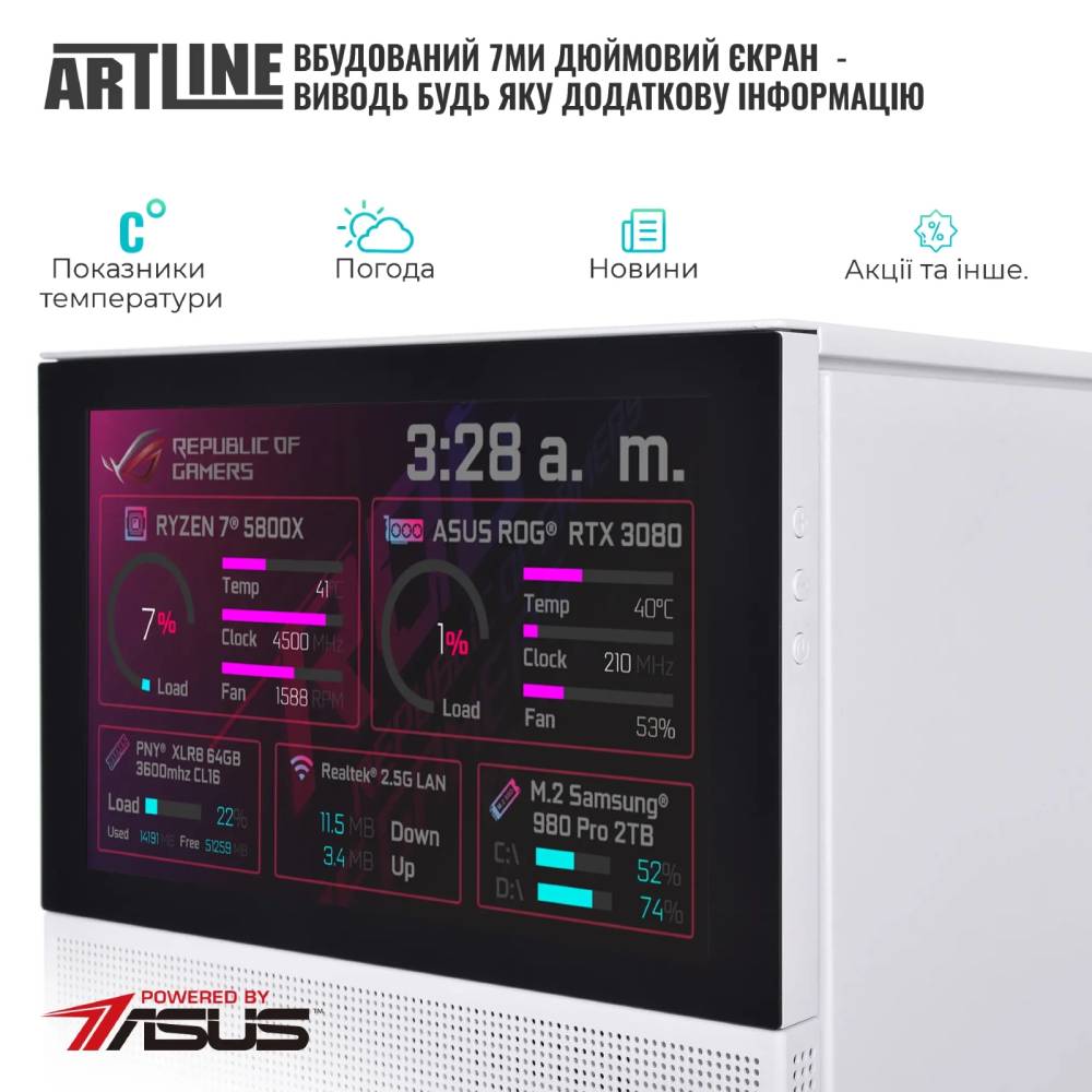 Компьютер ARTLINE Gaming D31WHITE (D31WHITEv13) Серия процессора AMD Ryzen 5