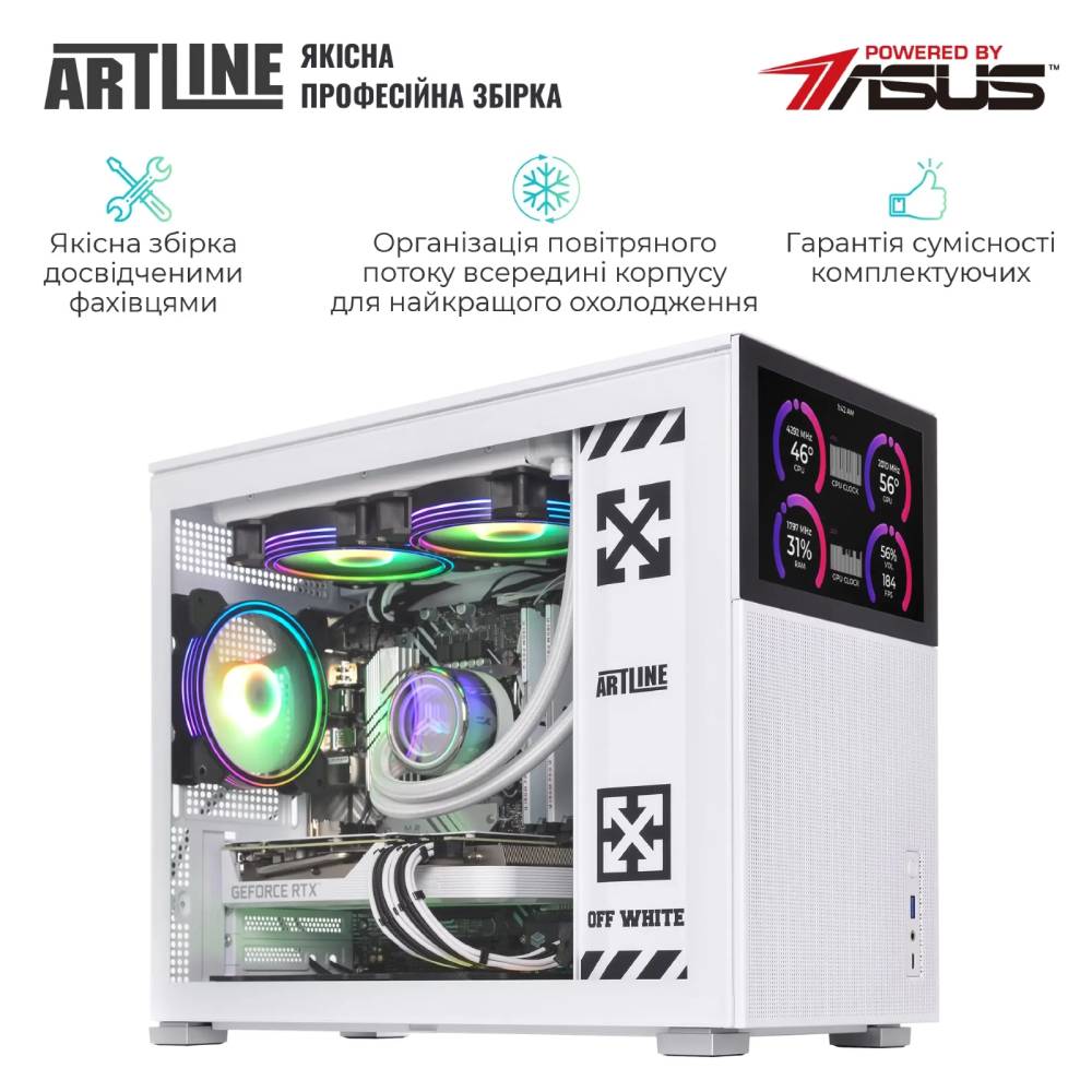 Компьютер ARTLINE Gaming D31WHITE (D31WHITEv15) Чипсет AMD B650