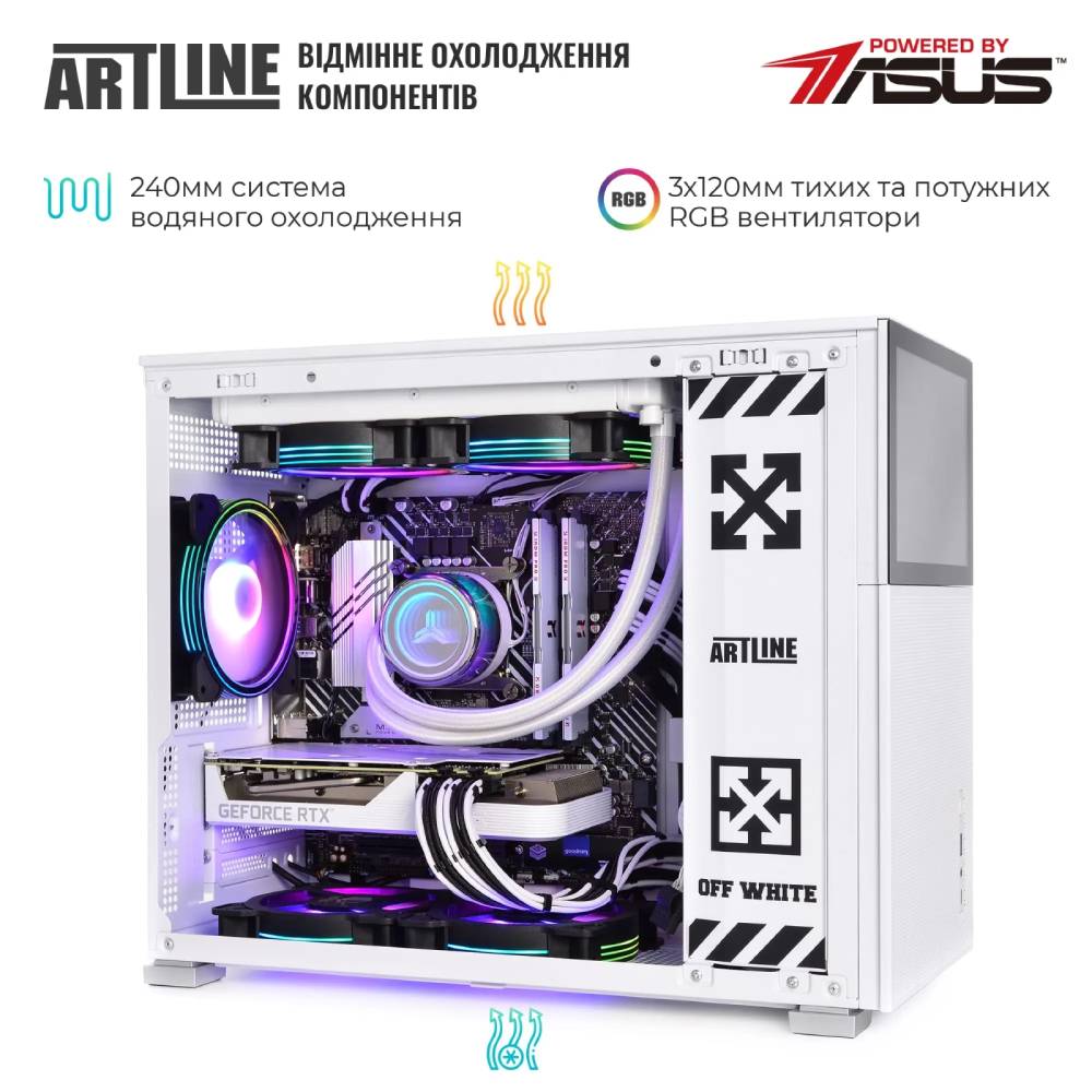 Внешний вид Компьютер ARTLINE Gaming D31WHITE (D31WHITEv16)