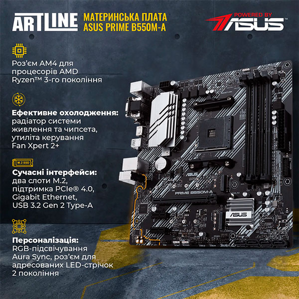 Комп'ютер ARTLINE Gaming D31 (D31v21) Серія процесора AMD Ryzen 7