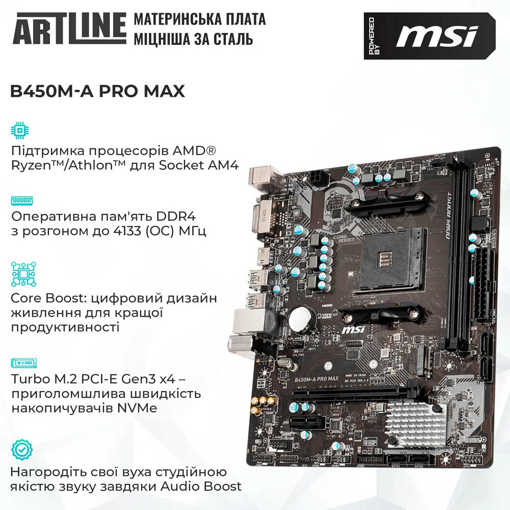 Комп'ютер ARTLINE Gaming DRGN (DRGNv11) Модель процесора 5600