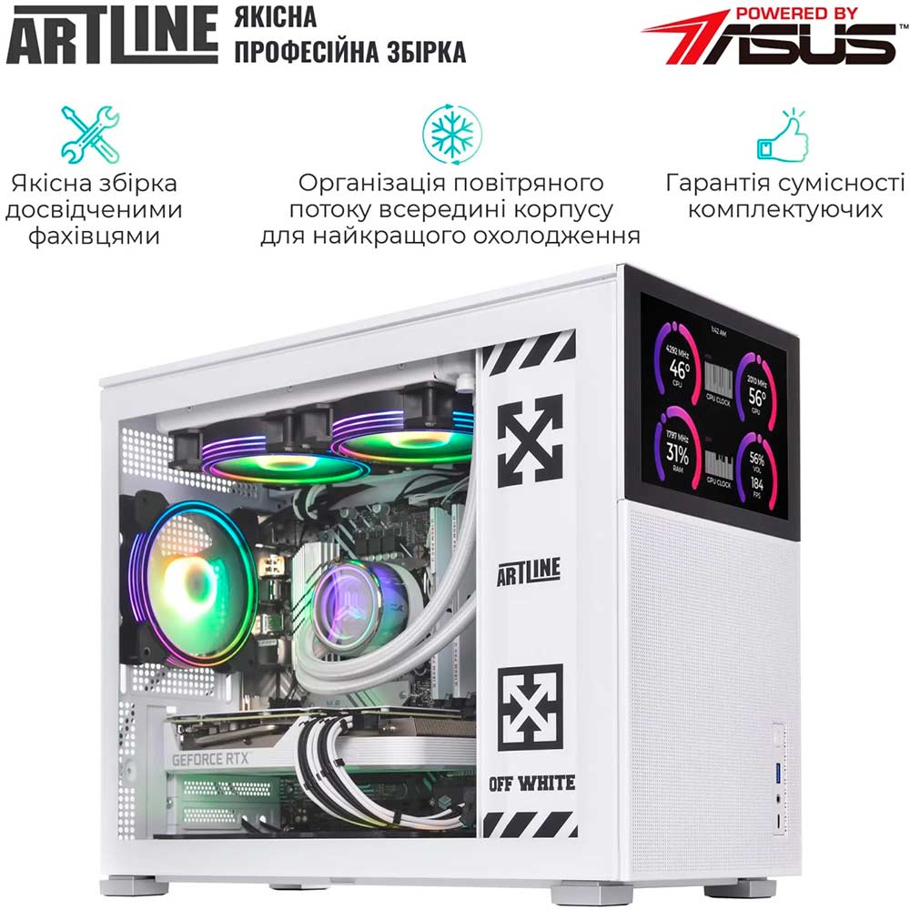 В интернет магазине Компьютер ARTLINE Gaming D31WHITE (D31WHITEv33)