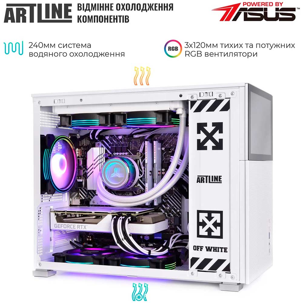 Зовнішній вигляд Комп'ютер ARTLINE Gaming D31WHITE Windows 11 Home (D31WHITEv03Win)