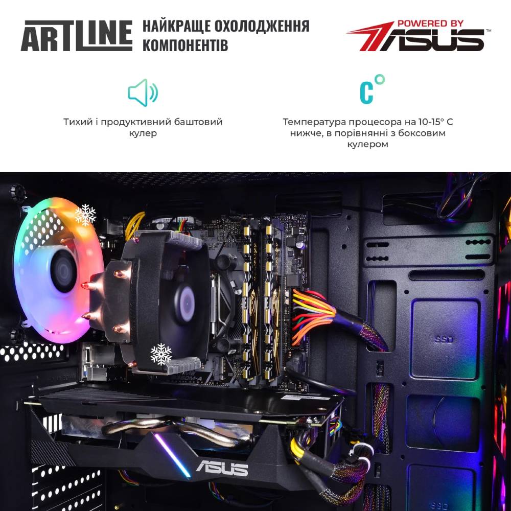 Компьютер ARTLINE Gaming X37 (X37v45) Чипсет Intel® H610