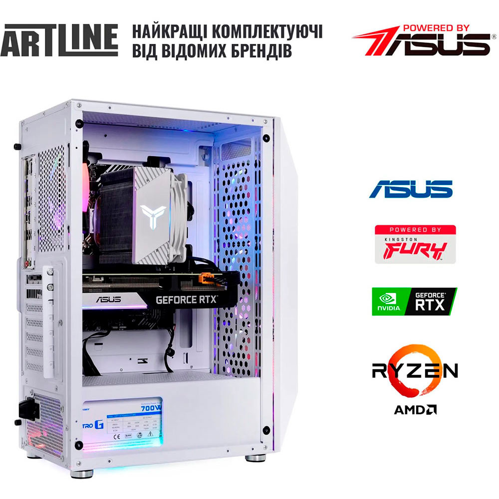 Изображение Компьютер ARTLINE Gaming X68WHITE Windows 11 Home (X68WHITEv35Win)