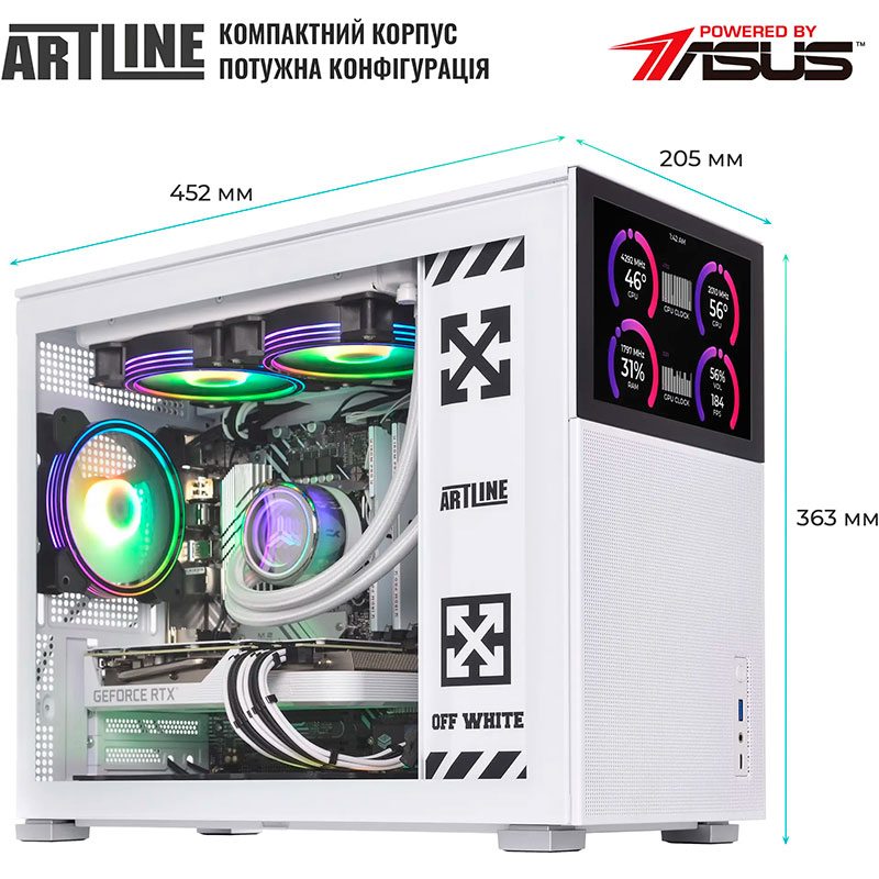 В Україні Комп'ютер ARTLINE Gaming D31WHITE Windows 11 Home (D31WHITEv06Win)