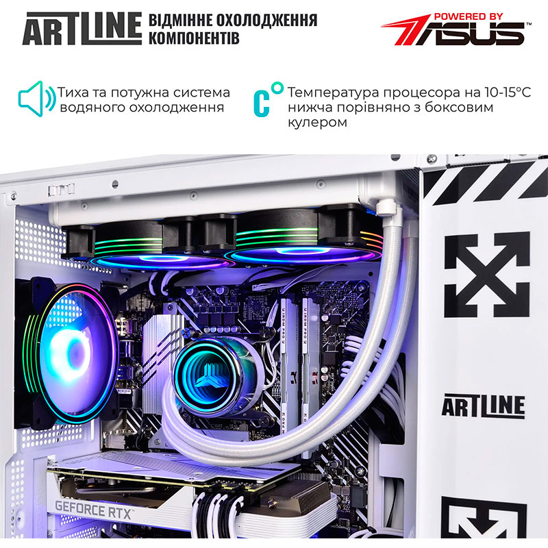 Комп'ютер ARTLINE Gaming D31WHITE Windows 11 Home (D31WHITEv06Win) Чіпсет PRIME B550M-A