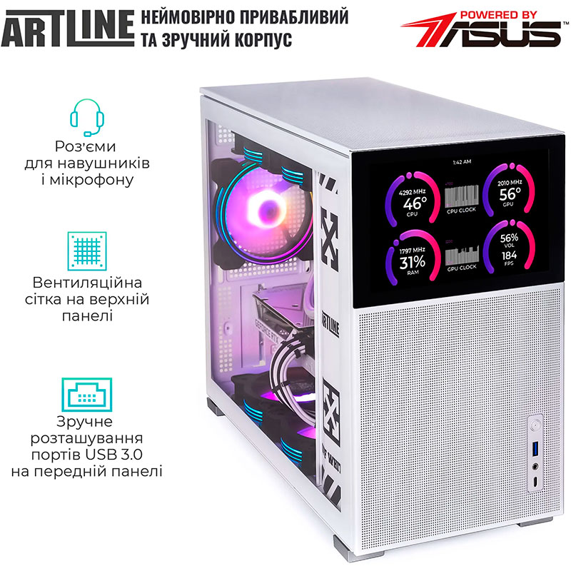 Компьютер ARTLINE Gaming D31WHITE Windows 11 Home (D31WHITEv08Win) Серия процессора AMD Ryzen 5