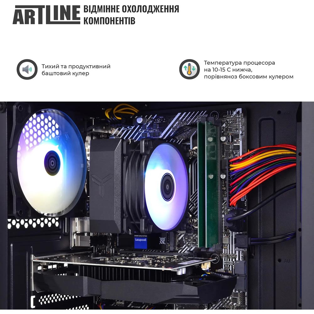 Зображення Комп'ютер ARTLINE Gaming X49 Windows 11 Home (X49v34Win)