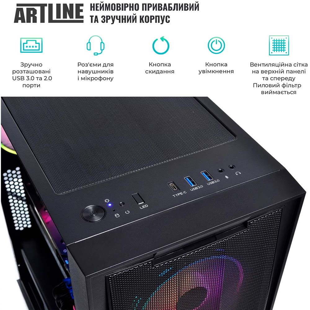 Фото Комп'ютер ARTLINE Gaming X90 Windows 11 Home (X90v23Win)