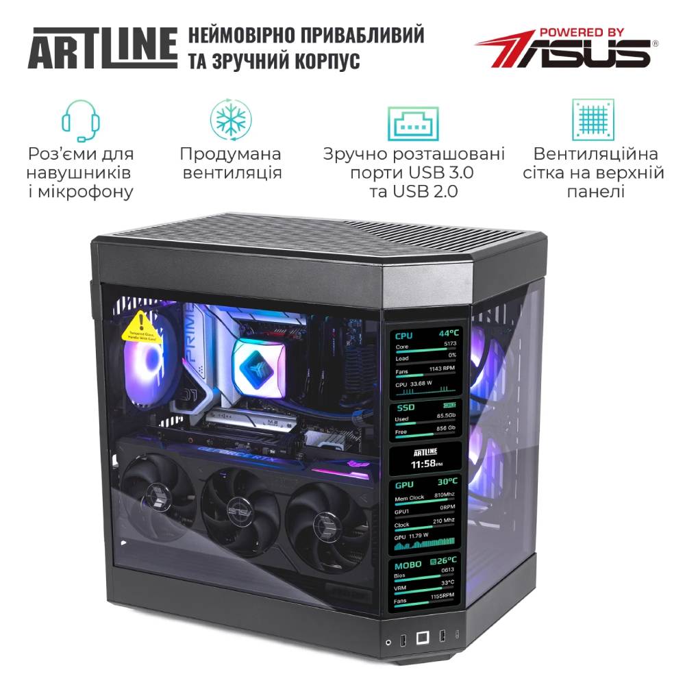 Комп'ютер ARTLINE Gaming Y60 Windows 11 Home (Y60v05) Серія процесора AMD Ryzen 9