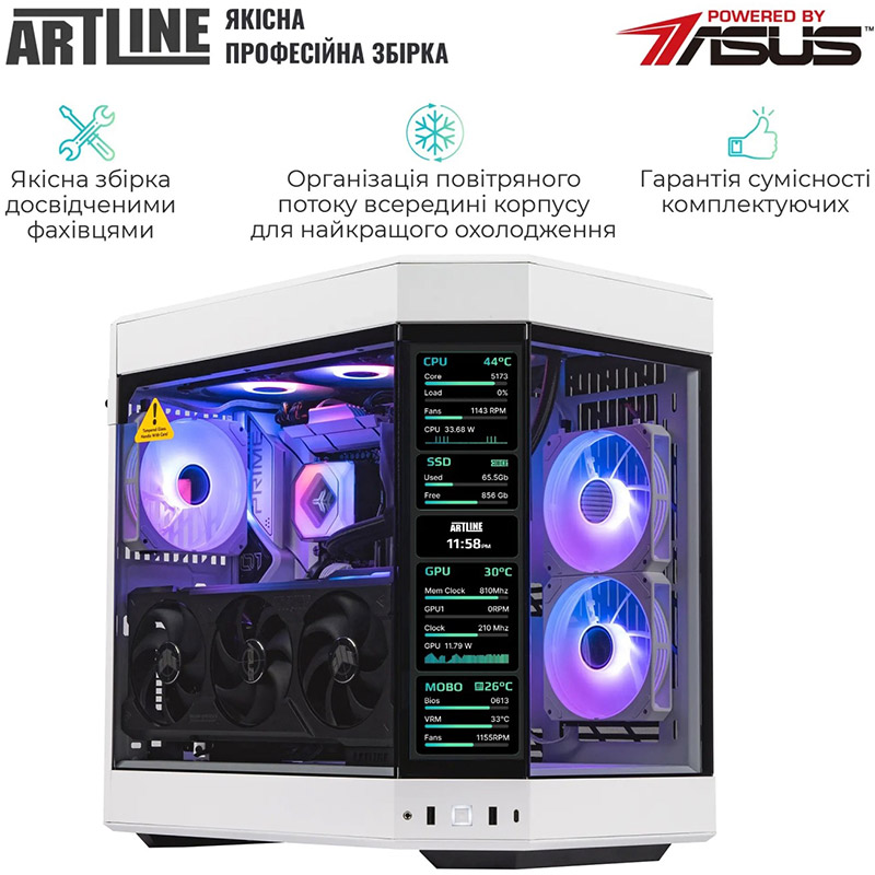 В інтернет магазині Комп'ютер ARTLINE Gaming Y60WHITE Windows 11 Home (Y60WHITEv03)