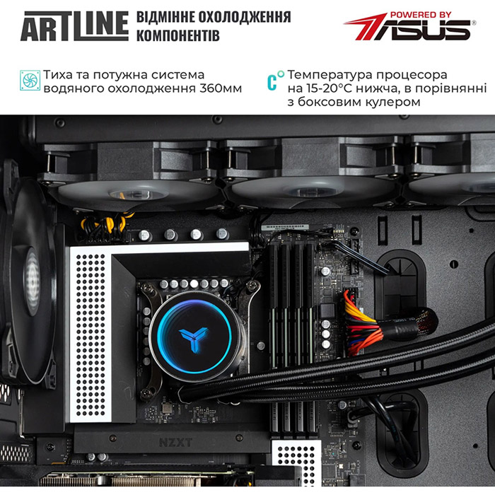 Комп'ютер ARTLINE WorkStation W96 Windows 11 Pro (W96v19Win) Модель процесора 12700KF