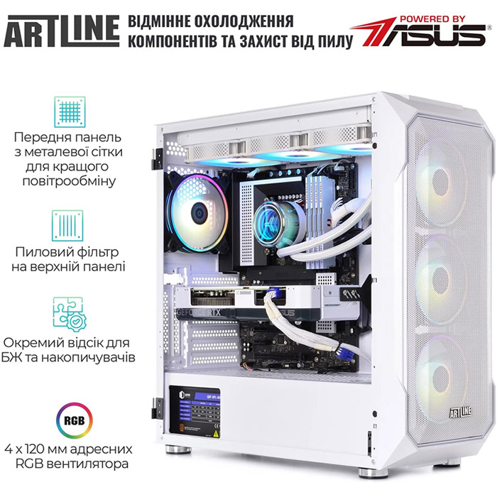 Комп'ютер ARTLINE Gaming X94White (X94Whitev79) Чіпсет B550M