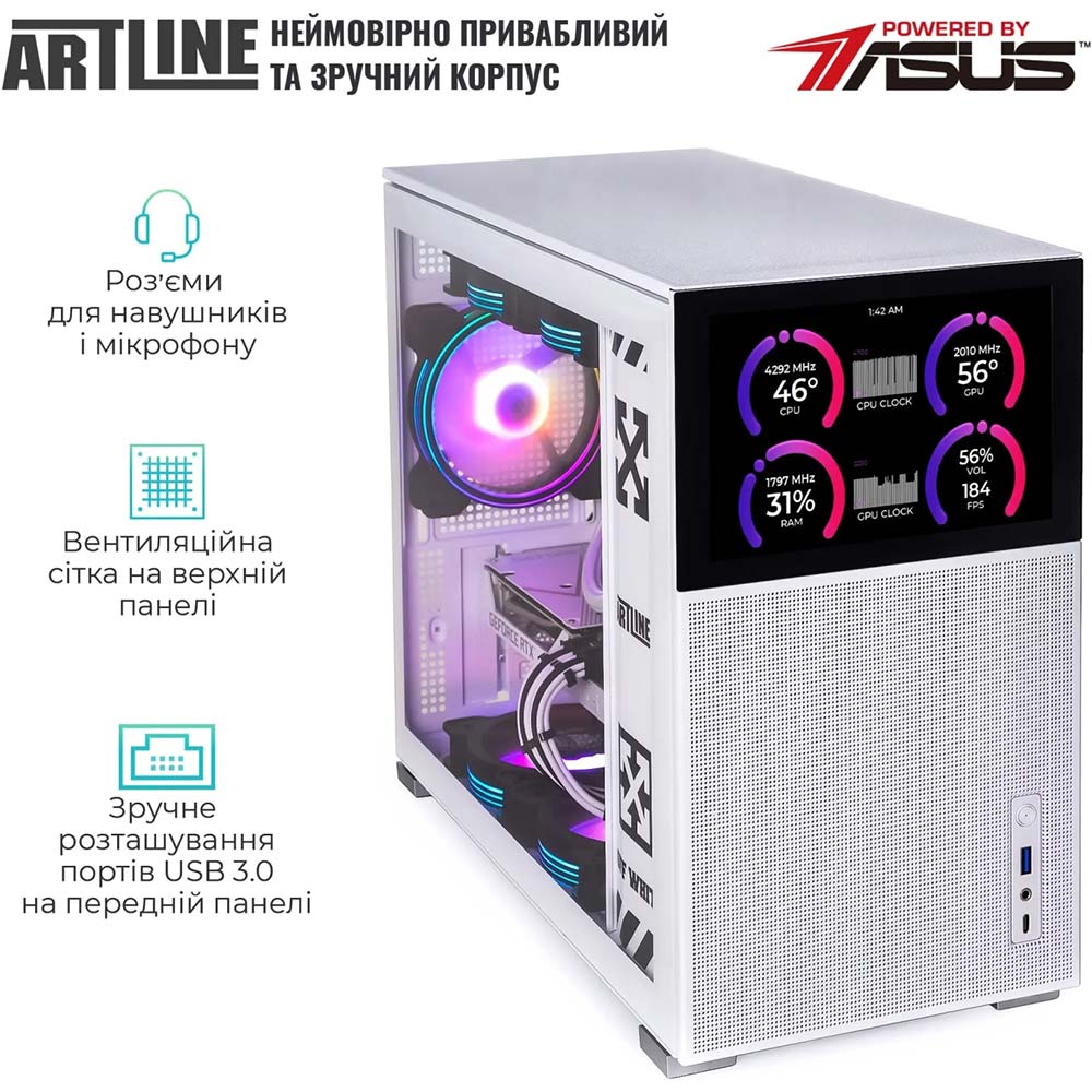 Компьютер ARTLINE Gaming D31WHITE Windows 11 Home (D31WHITEv52Win) Серия процессора AMD Ryzen 5