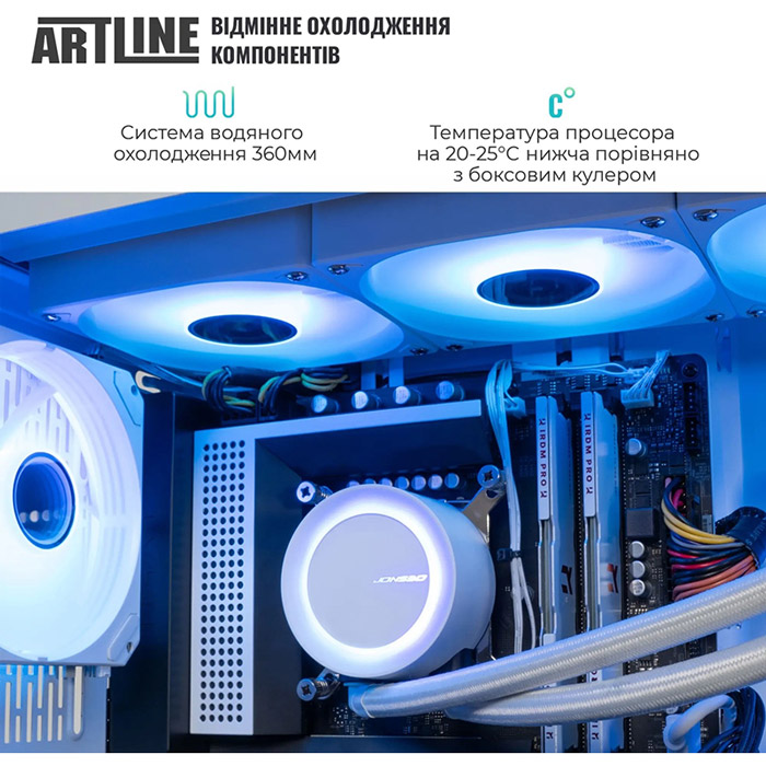 Фото Комп'ютер ARTLINE Gaming TANKWHITE (TANKWHITEv24)