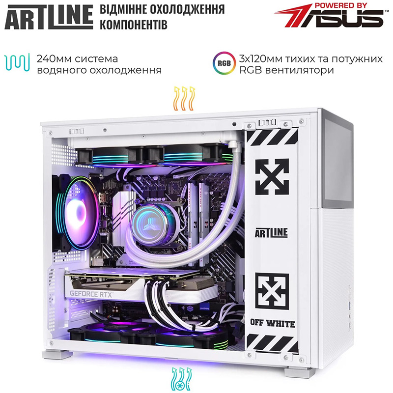 Зовнішній вигляд Комп'ютер ARTLINE Gaming D31WHITE (D31WHITEv40)