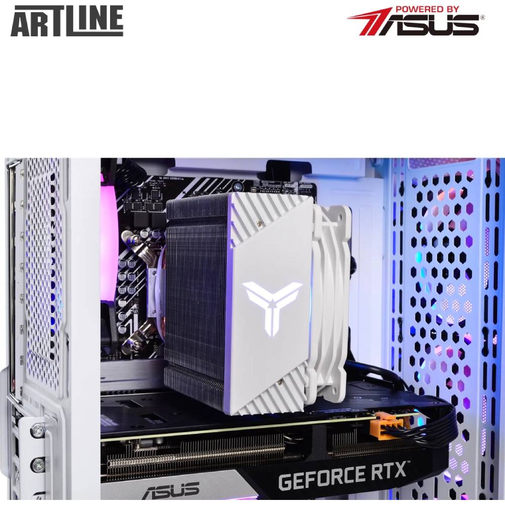 Внешний вид Компьютер ARTLINE Gaming X53WHITE Windows 11 Home (X53WHITEv38Win)